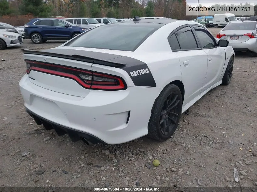 2019 Dodge Charger Scat Pack Rwd VIN: 2C3CDXGJ4KH661753 Lot: 40679584