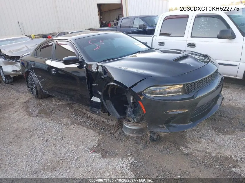 2019 Dodge Charger R/T Rwd VIN: 2C3CDXCT0KH522775 Lot: 40679785