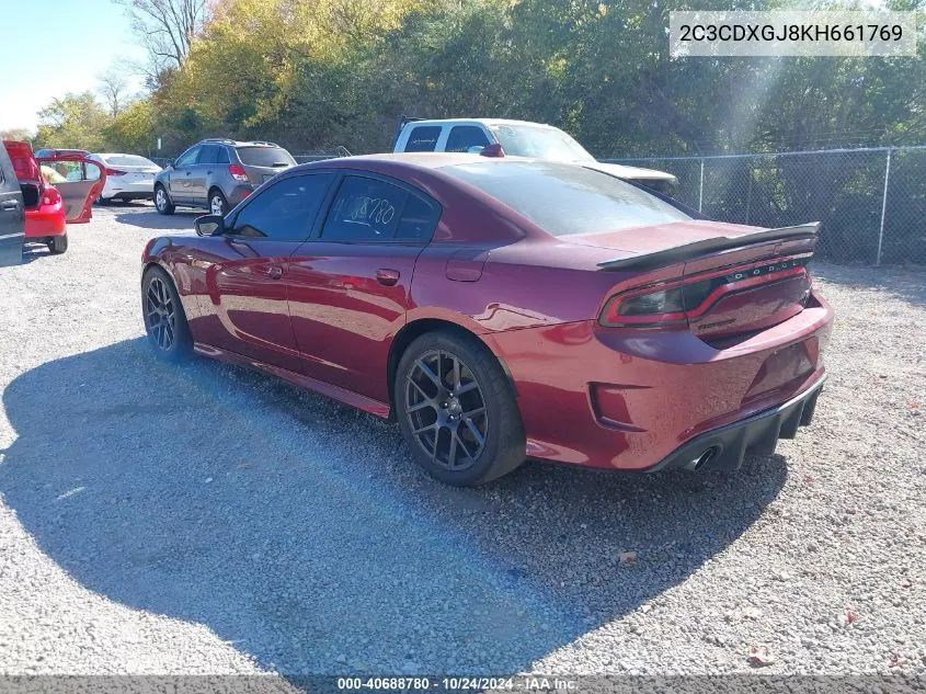 2019 Dodge Charger Scat Pack Rwd VIN: 2C3CDXGJ8KH661769 Lot: 40688780