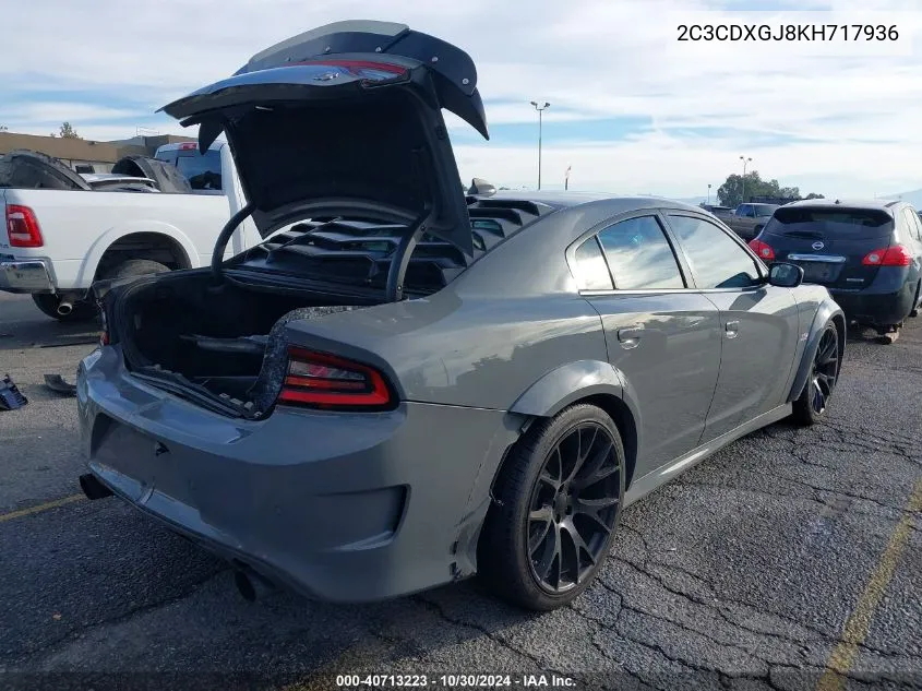 2019 Dodge Charger Scat Pack Rwd VIN: 2C3CDXGJ8KH717936 Lot: 40713223