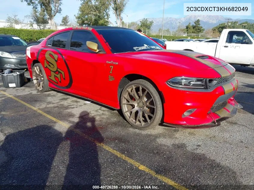 2019 Dodge Charger R/T Rwd VIN: 2C3CDXCT3KH682049 Lot: 40726288