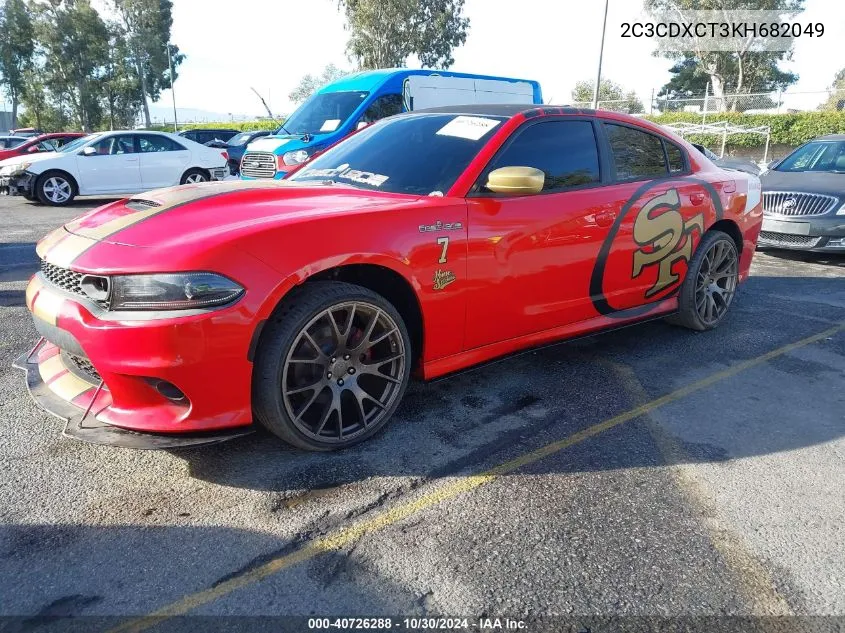 2019 Dodge Charger R/T Rwd VIN: 2C3CDXCT3KH682049 Lot: 40726288