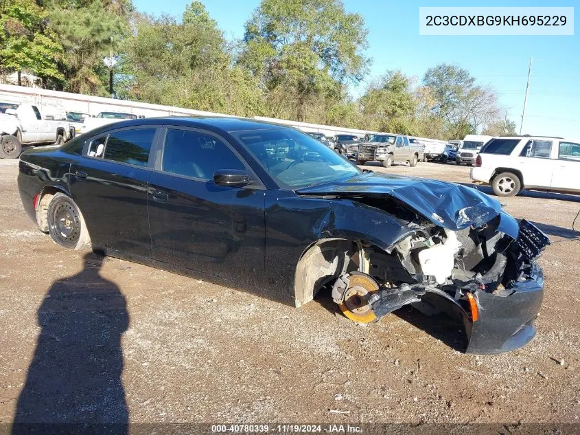 2019 Dodge Charger Sxt Rwd VIN: 2C3CDXBG9KH695229 Lot: 40780339