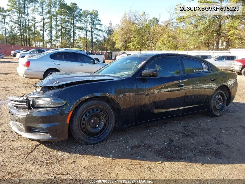 2019 Dodge Charger Sxt Rwd VIN: 2C3CDXBG9KH695229 Lot: 40780339