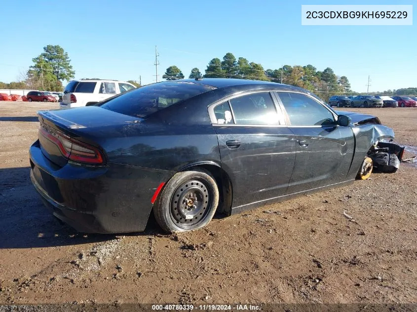 2019 Dodge Charger Sxt Rwd VIN: 2C3CDXBG9KH695229 Lot: 40780339