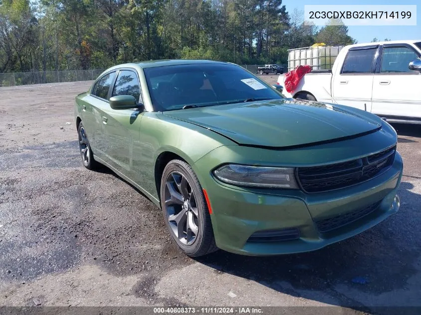 2019 Dodge Charger Sxt Rwd VIN: 2C3CDXBG2KH714199 Lot: 40808373