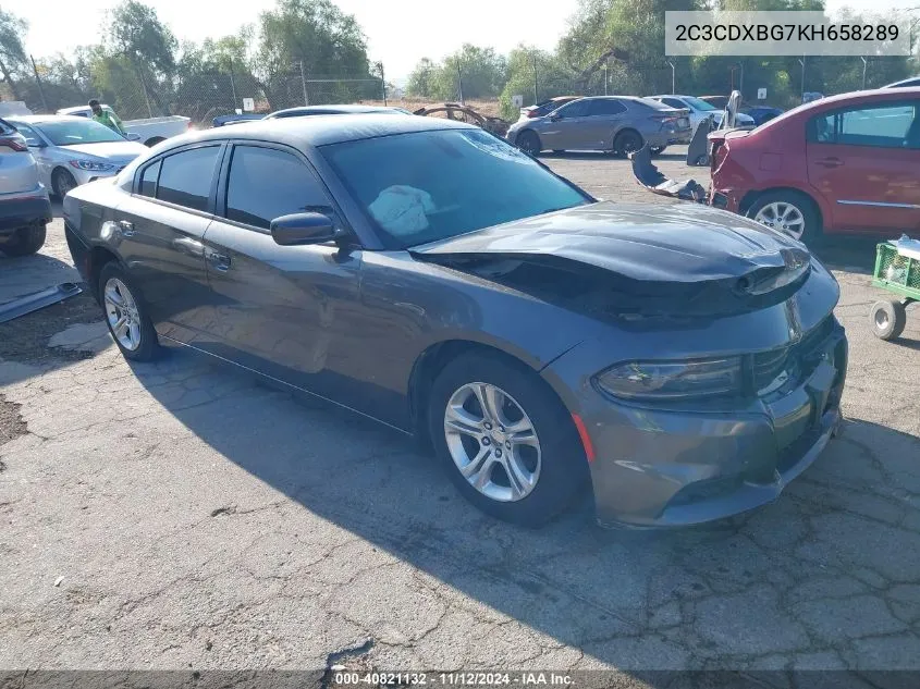 2C3CDXBG7KH658289 2019 Dodge Charger Sxt Rwd