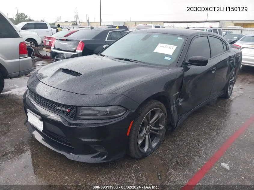 2020 Dodge Charger R/T Rwd VIN: 2C3CDXCT2LH150129 Lot: 39313983