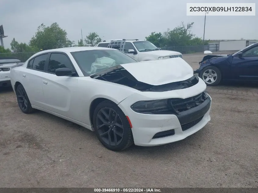 2020 Dodge Charger Sxt Rwd VIN: 2C3CDXBG9LH122834 Lot: 39466910