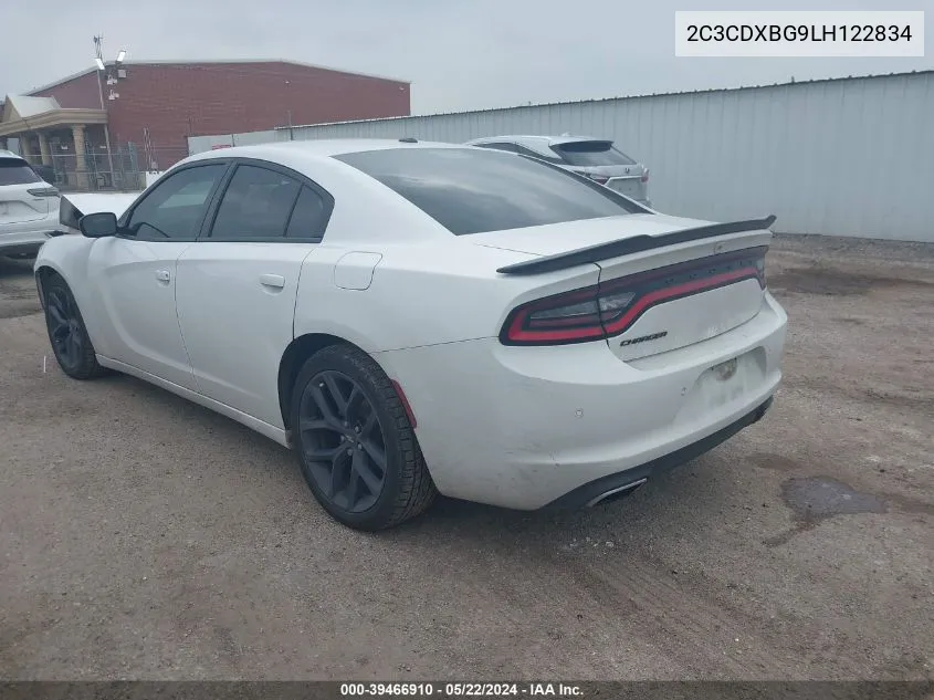 2C3CDXBG9LH122834 2020 Dodge Charger Sxt Rwd