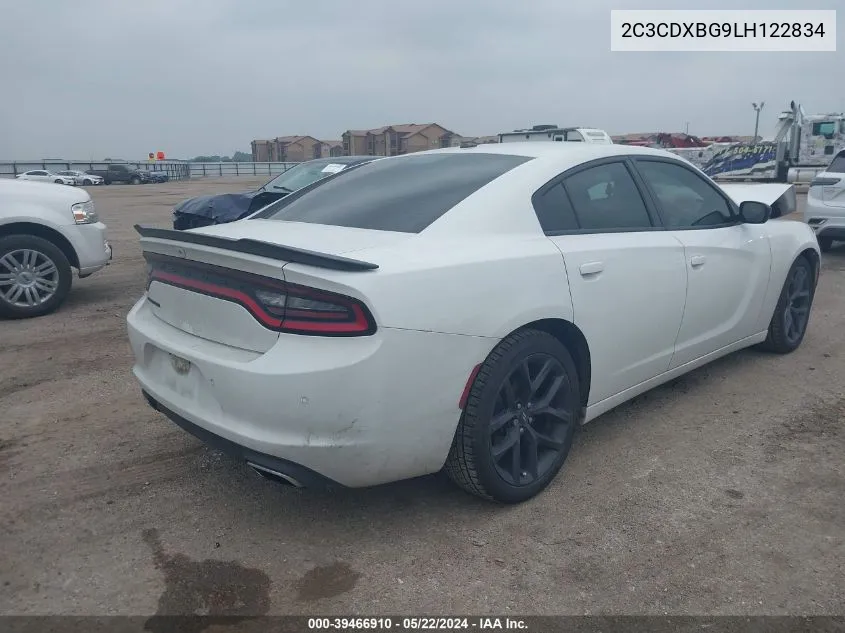 2020 Dodge Charger Sxt Rwd VIN: 2C3CDXBG9LH122834 Lot: 39466910