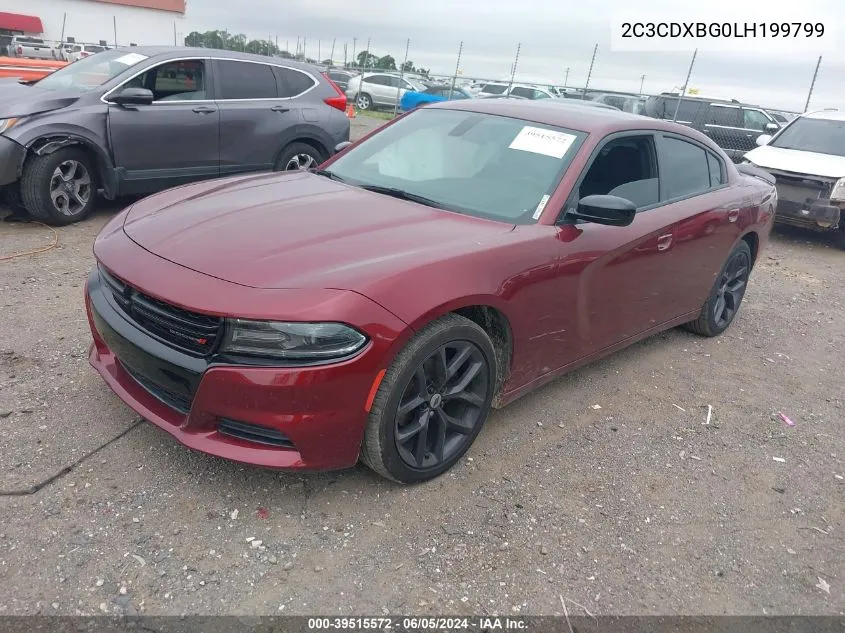 2020 Dodge Charger Sxt Rwd VIN: 2C3CDXBG0LH199799 Lot: 39515572