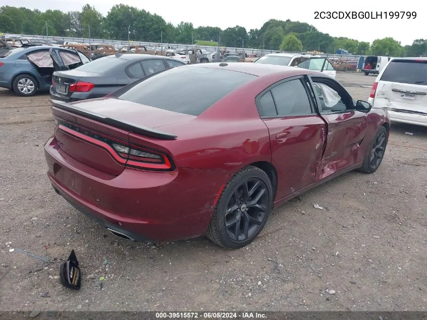 2020 Dodge Charger Sxt Rwd VIN: 2C3CDXBG0LH199799 Lot: 39515572