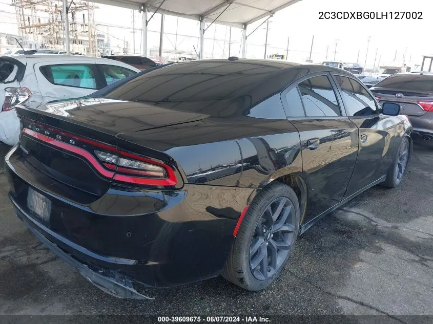 2020 Dodge Charger Sxt Rwd VIN: 2C3CDXBG0LH127002 Lot: 40357713