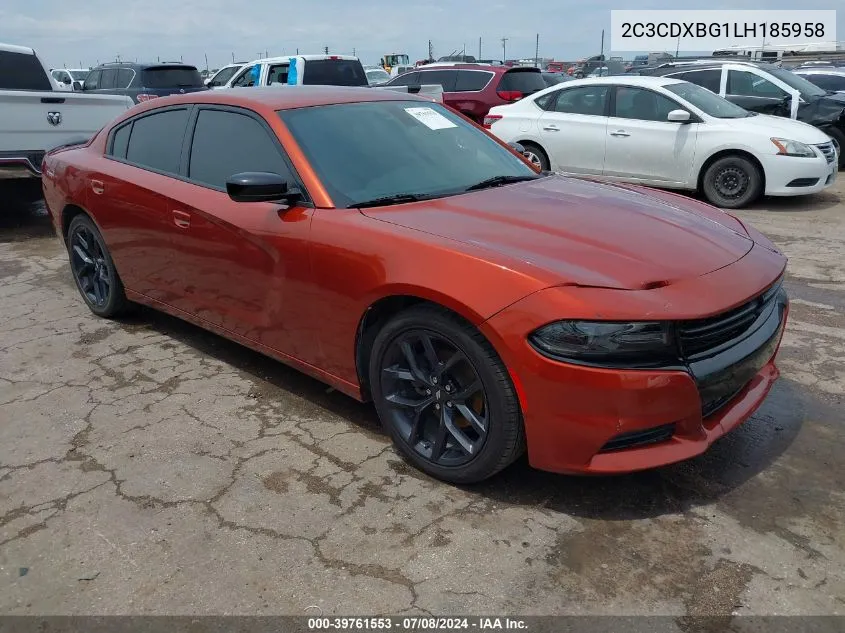 2020 Dodge Charger Sxt Rwd VIN: 2C3CDXBG1LH185958 Lot: 39761553