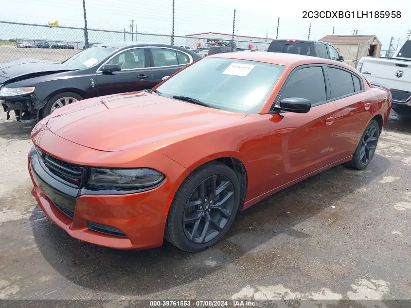 2C3CDXBG1LH185958 2020 Dodge Charger Sxt Rwd