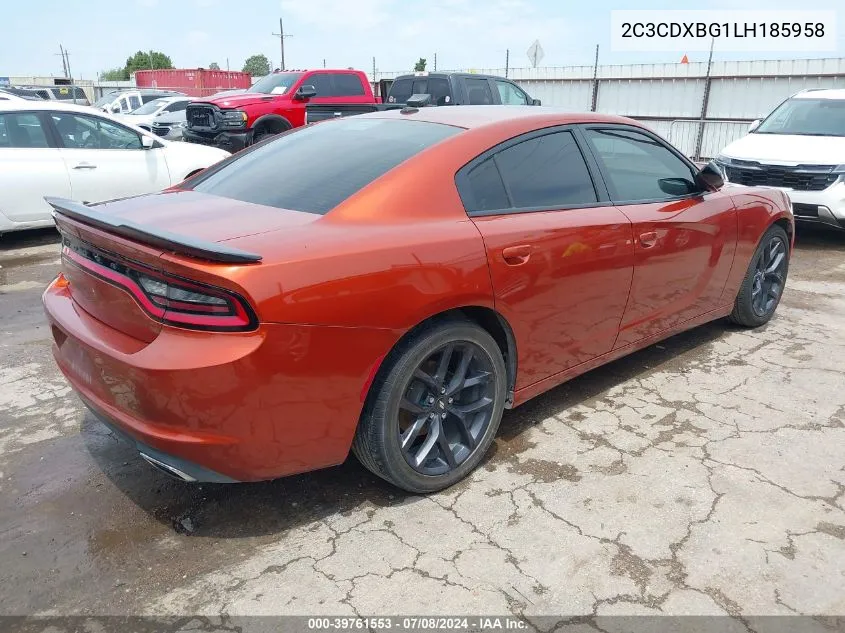 2C3CDXBG1LH185958 2020 Dodge Charger Sxt Rwd