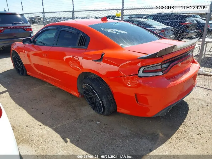 2020 Dodge Charger R/T Rwd VIN: 2C3CDXCT1LH229209 Lot: 39765128