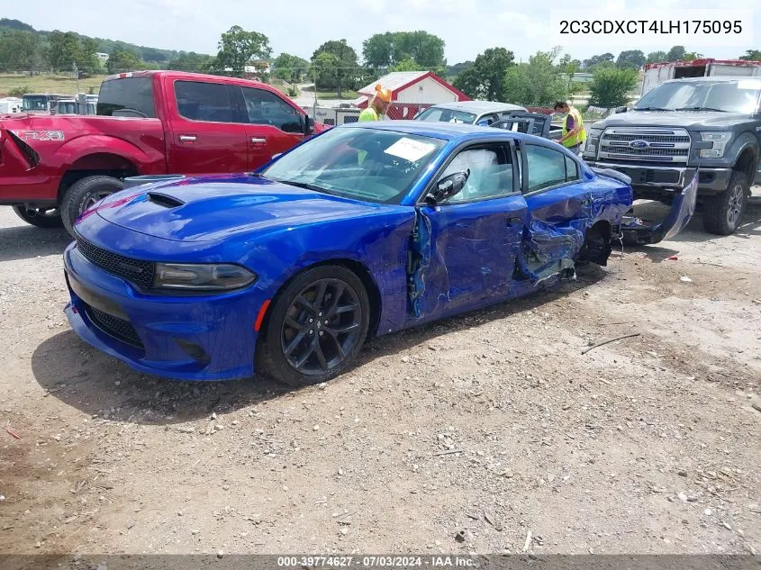 2020 Dodge Charger R/T Rwd VIN: 2C3CDXCT4LH175095 Lot: 39774627