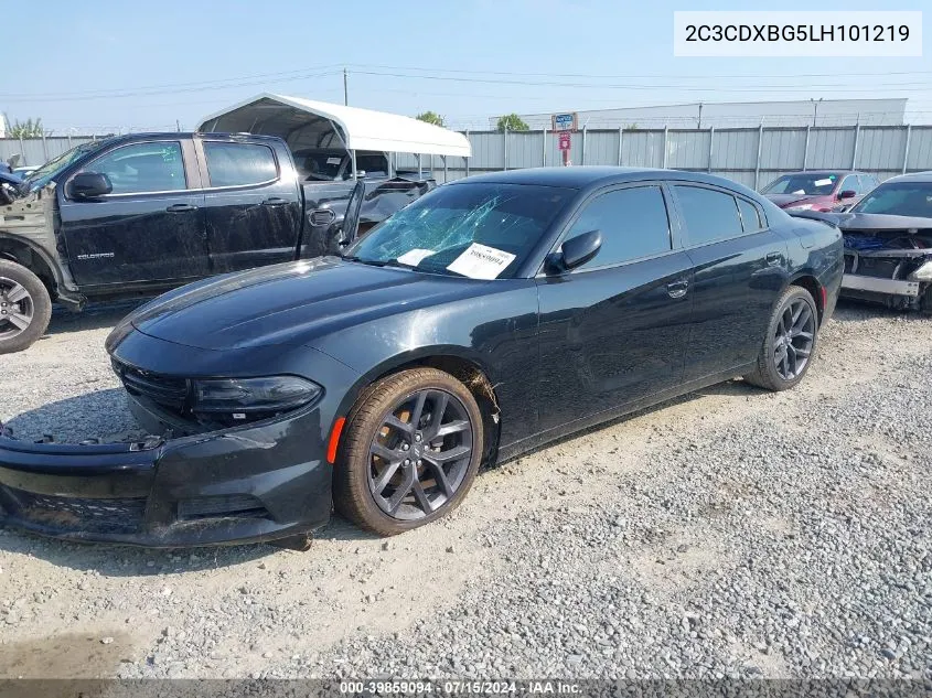 2020 Dodge Charger Sxt Rwd VIN: 2C3CDXBG5LH101219 Lot: 39859094