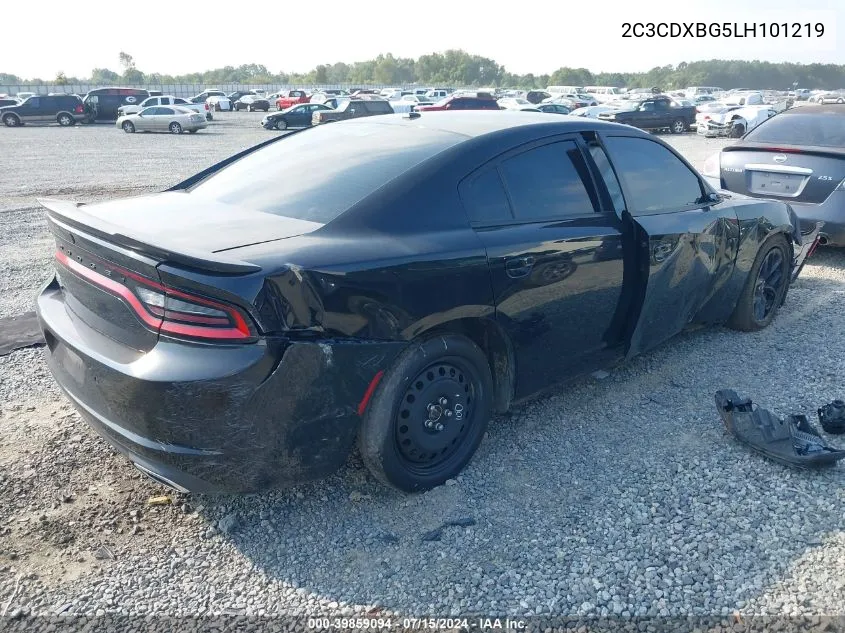 2020 Dodge Charger Sxt Rwd VIN: 2C3CDXBG5LH101219 Lot: 39859094