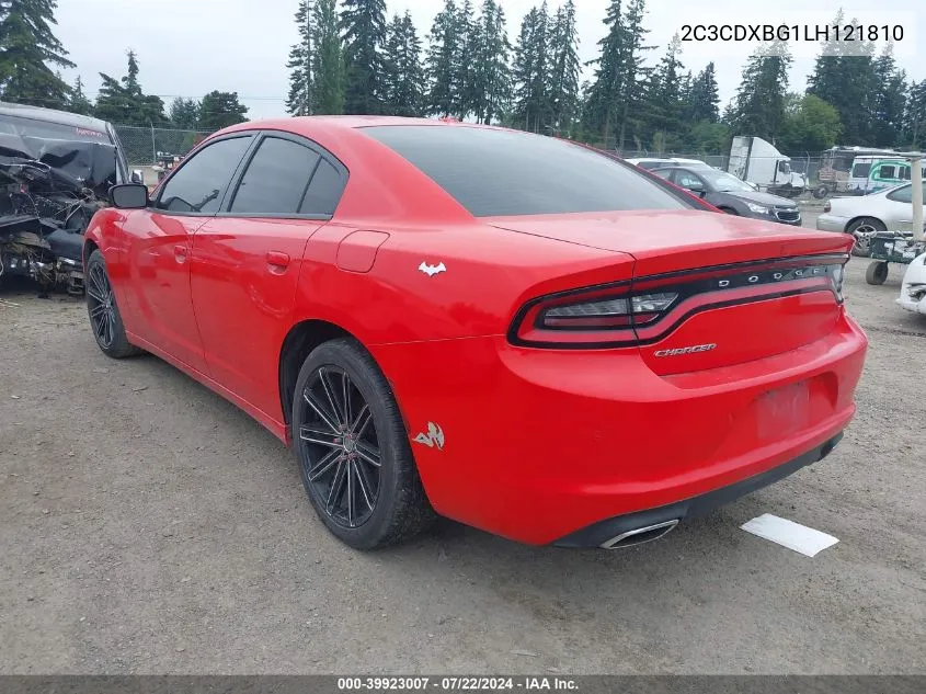 2C3CDXBG1LH121810 2020 Dodge Charger Sxt Rwd