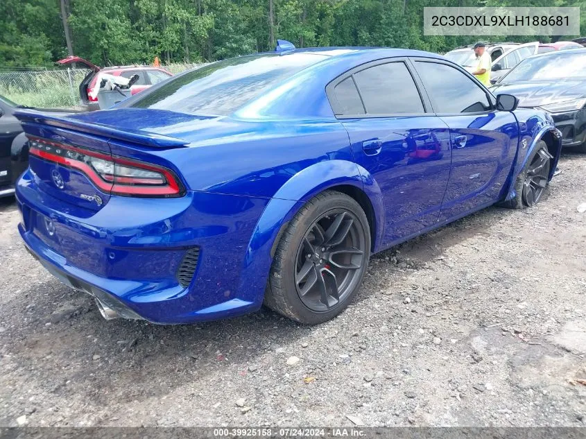 2020 Dodge Charger Srt Hellcat Rwd VIN: 2C3CDXL9XLH188681 Lot: 39925158