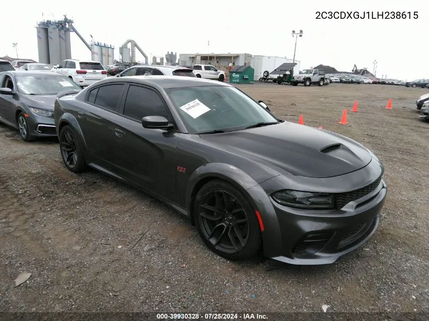 2020 Dodge Charger Scat Pack Widebody Rwd VIN: 2C3CDXGJ1LH238615 Lot: 39930328