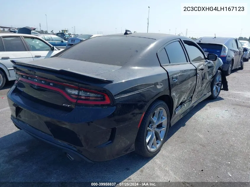 2020 Dodge Charger Gt Rwd VIN: 2C3CDXHG4LH167123 Lot: 39958837