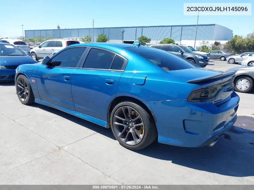 2020 Dodge Charger Scat Pack Rwd VIN: 2C3CDXGJ9LH145096 Lot: 39970501