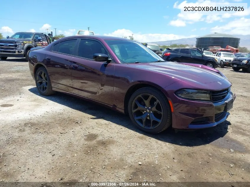 2C3CDXBG4LH237826 2020 Dodge Charger Sxt Rwd