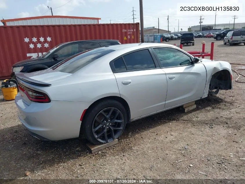 2C3CDXBG0LH135830 2020 Dodge Charger Sxt Rwd