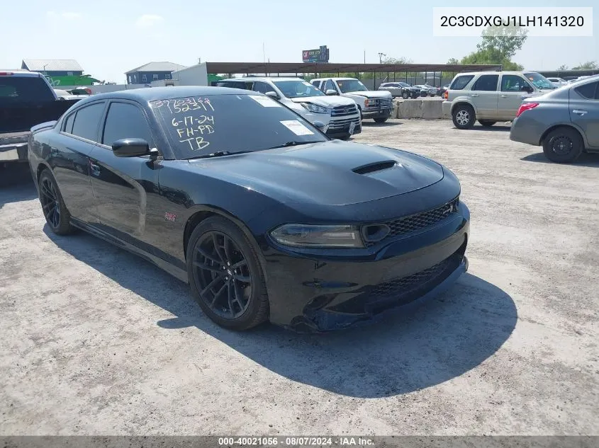 2020 Dodge Charger Scat Pack Rwd VIN: 2C3CDXGJ1LH141320 Lot: 40021056