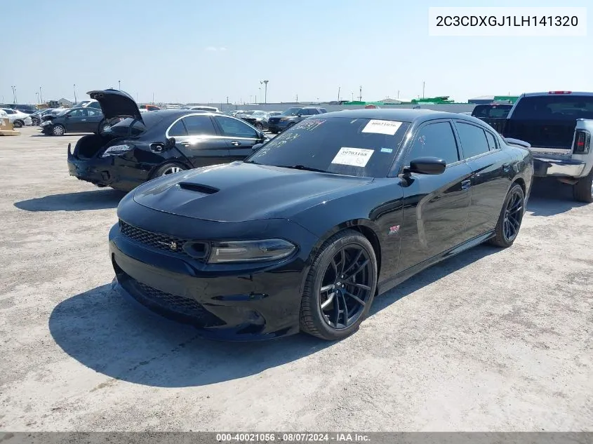 2020 Dodge Charger Scat Pack Rwd VIN: 2C3CDXGJ1LH141320 Lot: 40021056