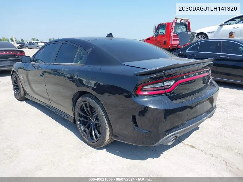 2020 Dodge Charger Scat Pack Rwd VIN: 2C3CDXGJ1LH141320 Lot: 40021056