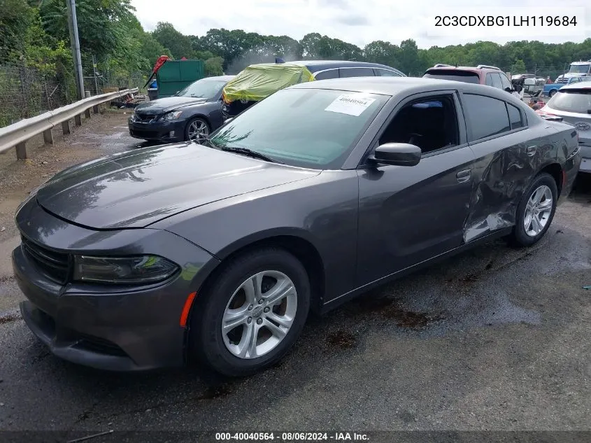 2020 Dodge Charger Sxt Rwd VIN: 2C3CDXBG1LH119684 Lot: 40040564