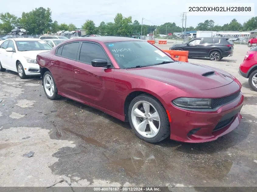 2C3CDXHG2LH228808 2020 Dodge Charger Gt Rwd