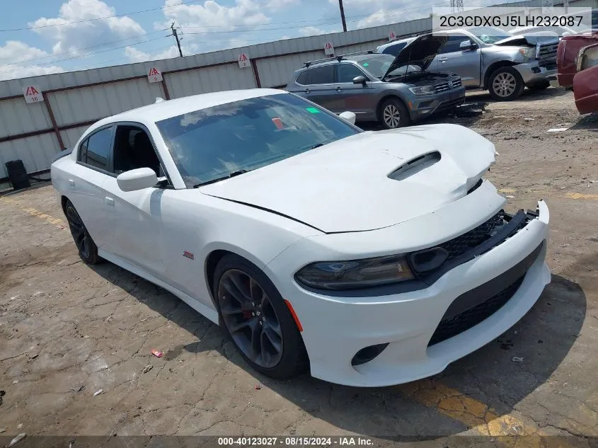 2020 Dodge Charger Scat Pack Rwd VIN: 2C3CDXGJ5LH232087 Lot: 40123027