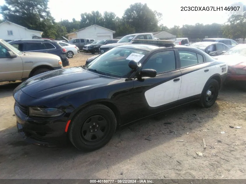 2C3CDXAG7LH146907 2020 Dodge Charger Police Rwd