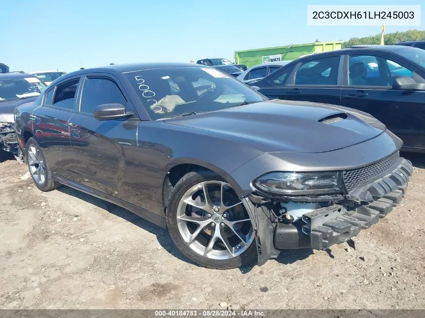 2020 Dodge Charger VIN: 2C3CDXH61LH245003 Lot: 40184783