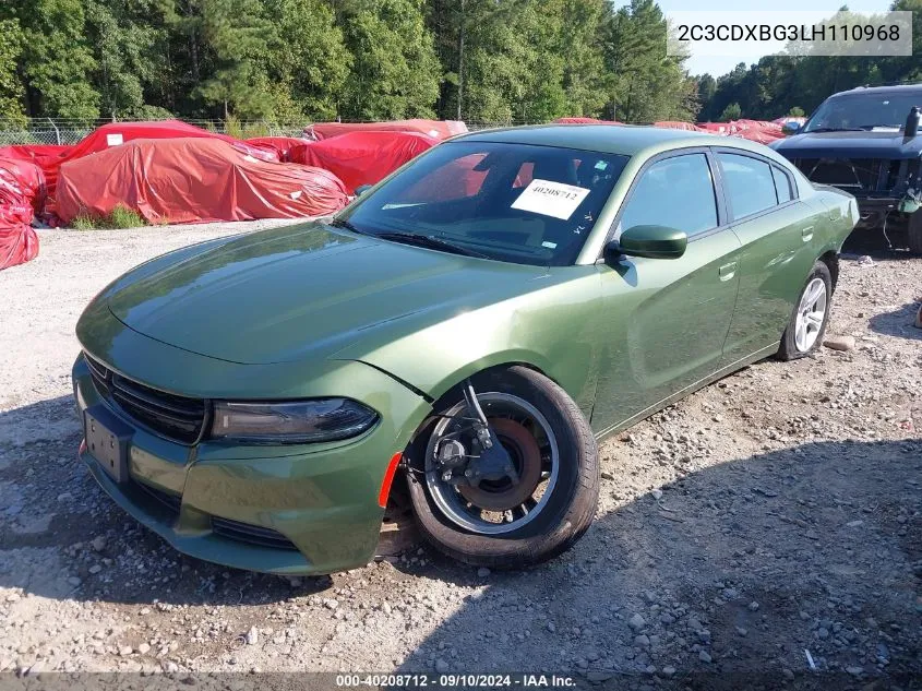 2C3CDXBG3LH110968 2020 Dodge Charger Sxt Rwd