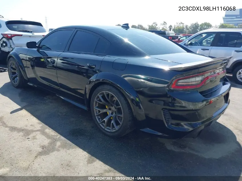 2020 Dodge Charger Srt Hellcat Rwd VIN: 2C3CDXL98LH116068 Lot: 40247383