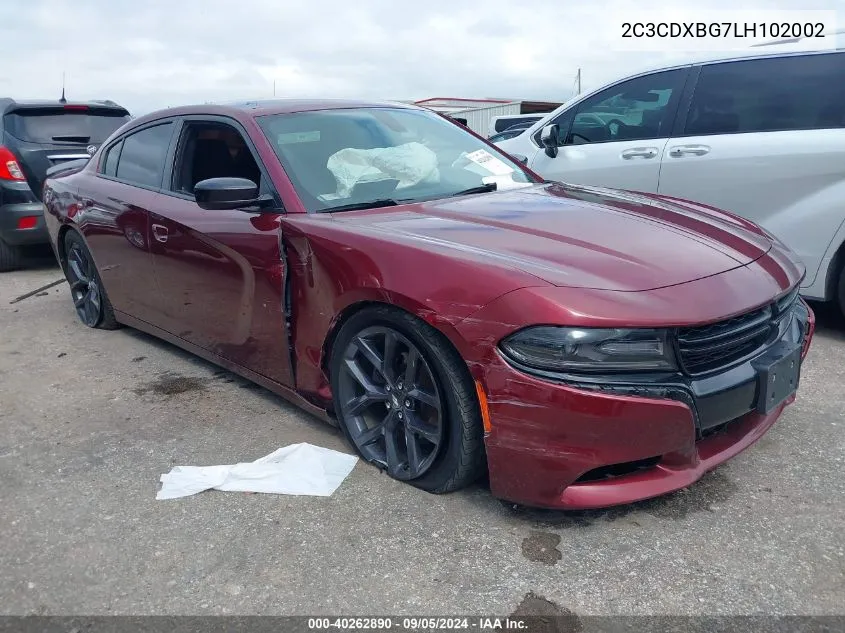 2020 Dodge Charger Sxt Rwd VIN: 2C3CDXBG7LH102002 Lot: 40262890