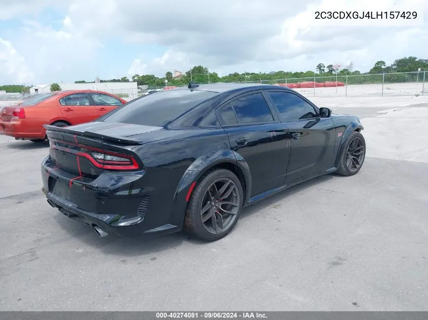 2020 Dodge Charger Scat Pack Widebody Rwd VIN: 2C3CDXGJ4LH157429 Lot: 40274081