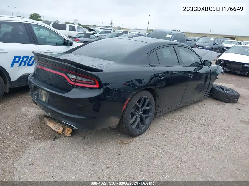 2020 Dodge Charger Sxt Rwd VIN: 2C3CDXBG9LH176649 Lot: 40277536