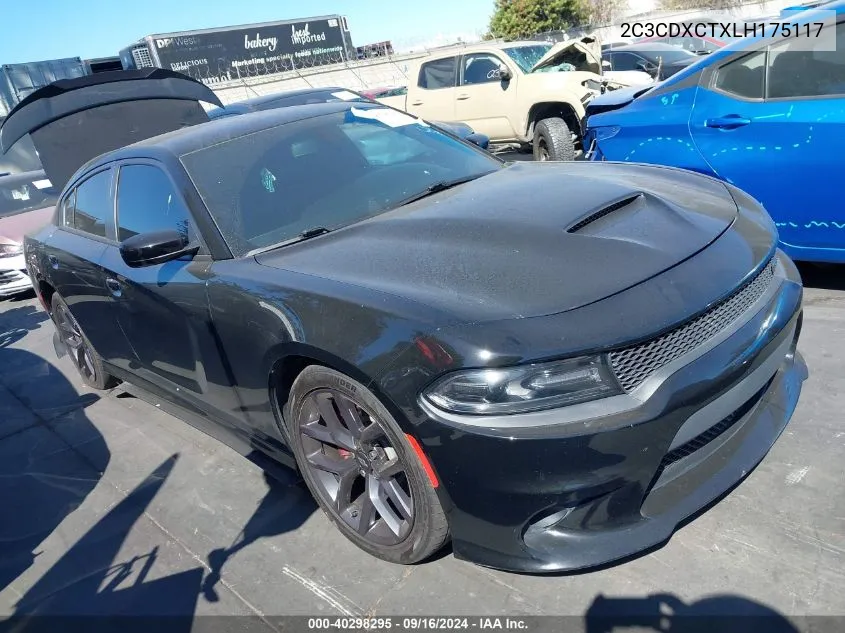 2020 Dodge Charger R/T Rwd VIN: 2C3CDXCTXLH175117 Lot: 40298295