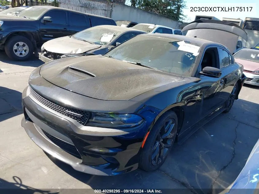 2020 Dodge Charger R/T Rwd VIN: 2C3CDXCTXLH175117 Lot: 40298295