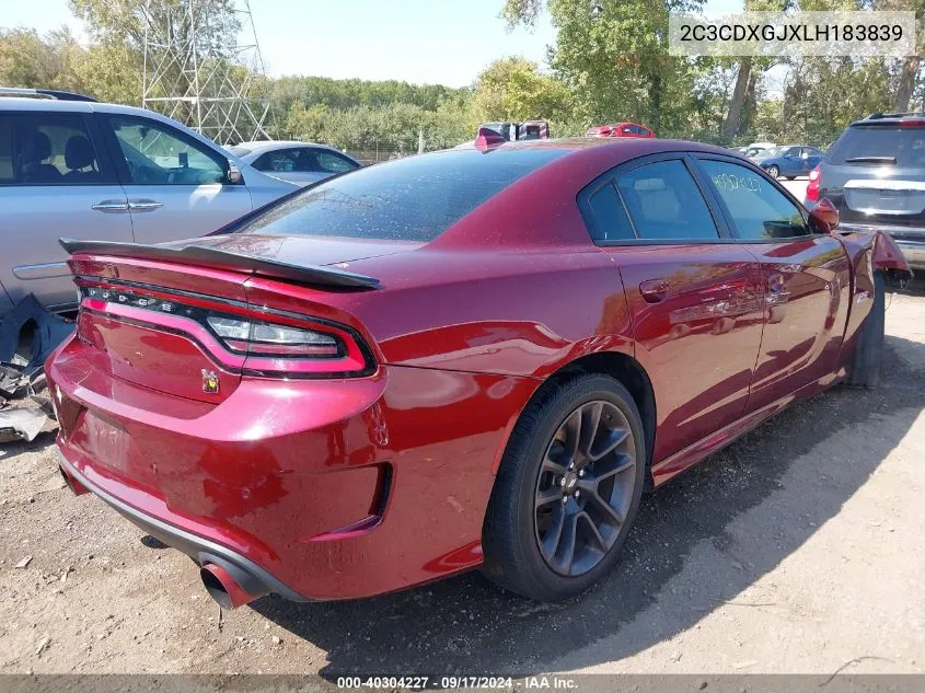 2020 Dodge Charger Scat Pack Rwd VIN: 2C3CDXGJXLH183839 Lot: 40304227