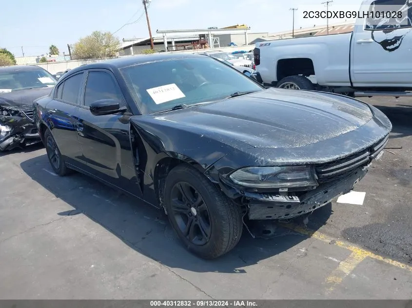 2020 Dodge Charger Sxt Rwd VIN: 2C3CDXBG9LH101028 Lot: 40312832