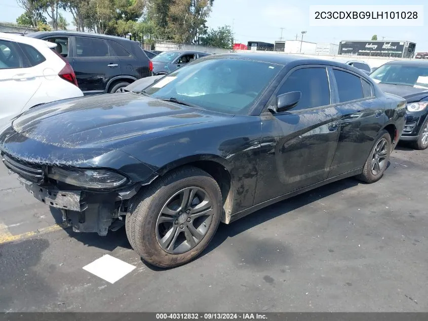 2020 Dodge Charger Sxt Rwd VIN: 2C3CDXBG9LH101028 Lot: 40312832